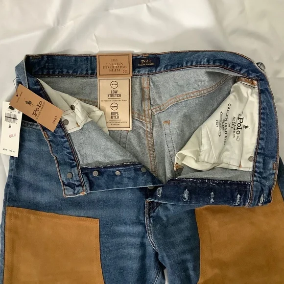 New Polo Ralph Lauren Callen High Rise Slim Jeans Size 31